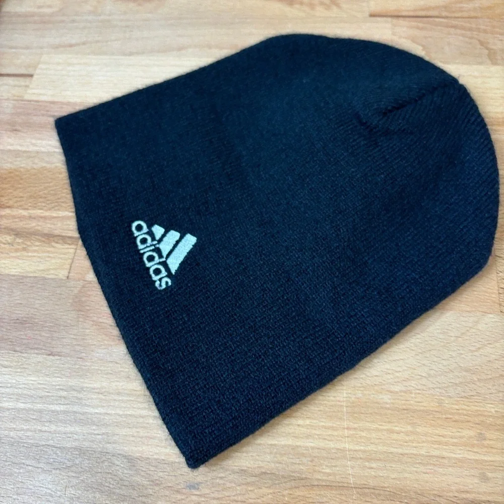 Spartans Hat Cap One‎ Size Black Beanie Winter Hat Knit Adidas